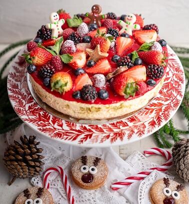 Berry-Christmas-Cheesecake