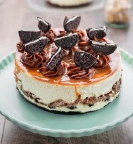 Cheesecake de Caramelo y Oreo